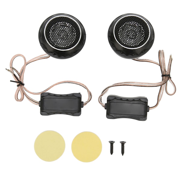 2 stk. Dome Tweeter 140W Metallisk Jern Højttaler Universal til Bil Lydsystemer