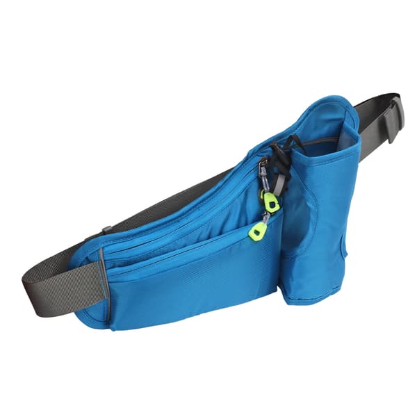 Löparbälte Hydration Midjepack Multifunktionell Vattentät Reflekterande Midjepåse för Utomhussporter Blå