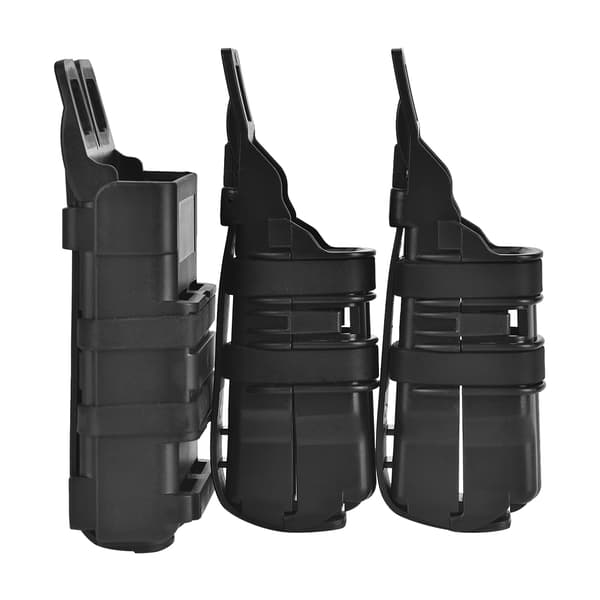 Taktisk Molle Magasintaske Sæt til Militær Airsoft Spil (Sort)