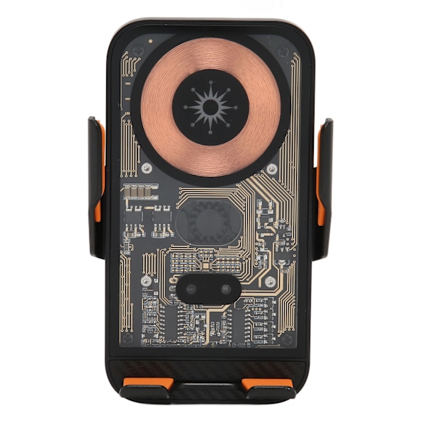 Trådløs Bil Lader Transparent Skall 360° Roterbar Brakett Berøringsknapp Intelligent Sensor Telefonholder Montering C10