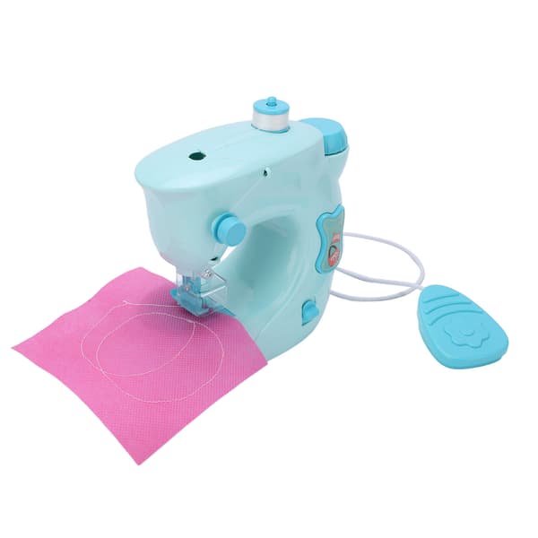 Kids Mini Sewing Machine Toy Kit Portable Children Electric Simulation Sewing Machine for Over 3 Years Old