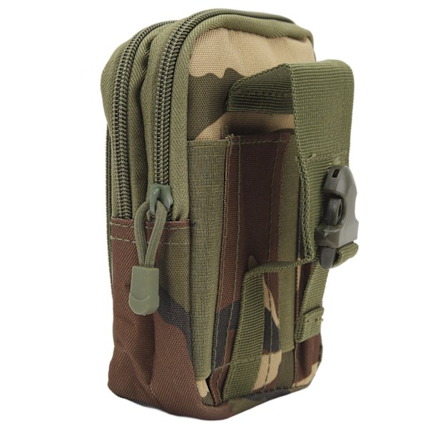 Flexibelt midjepaket med flera fickor för löpning, cykling och resor - Jungle Camouflage