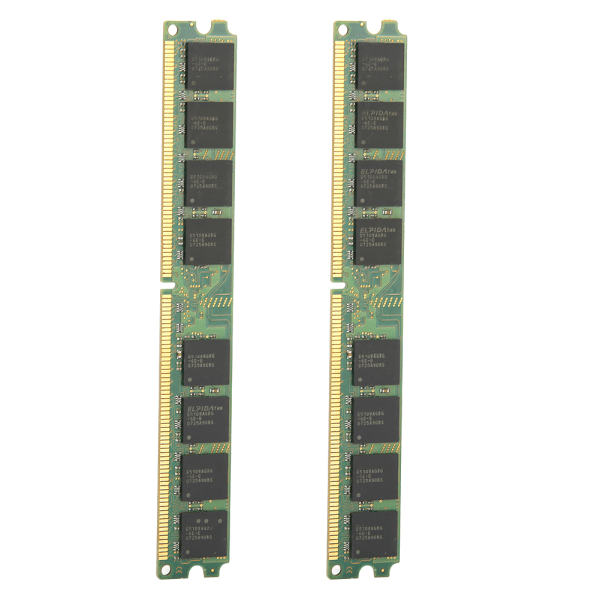 2 kpl muistimoduuli DDR2 1GB 667Mhz PC25300 pöytätietokone kaksipuolinen 16 hiukkasta AMD:lle