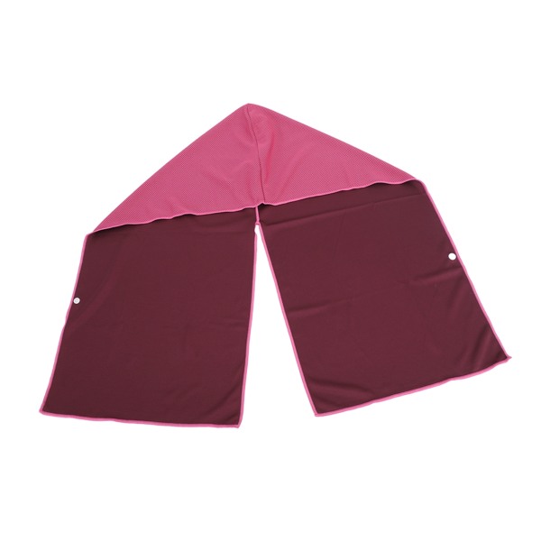 Quick Dry Rose Rød U-formet kølende hættetrøjehåndklæder
