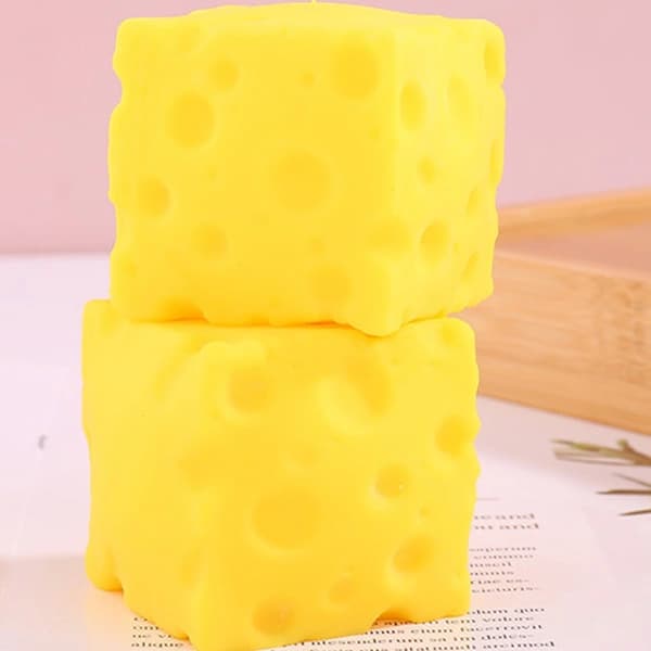 Ost Squishy Sensorisk Leksak, Mjuk Kläm Fidget för Stresslindring, 5 cm[SZ]