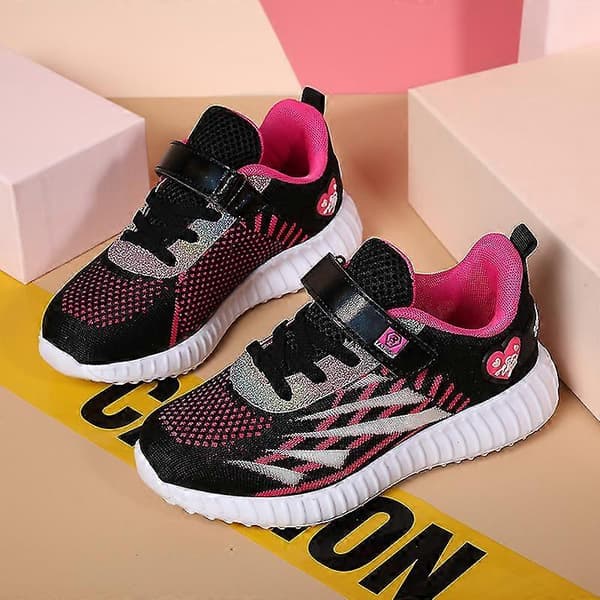 Piger Sneakers Åndbare Børneløbesko Mode Sportssko 3A8097
