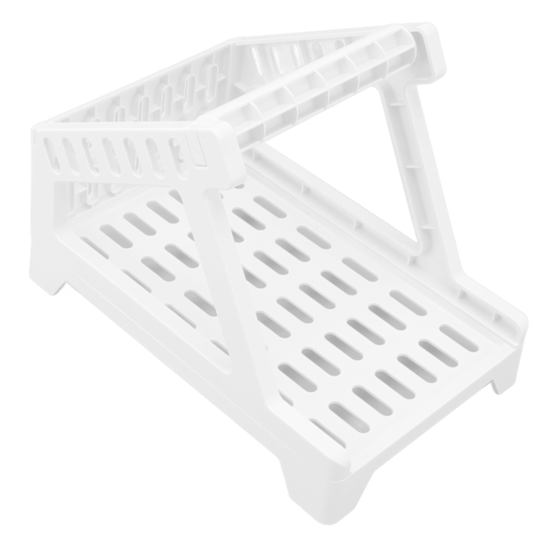 Stregkode Printer Stand Spar Plads Letvægts Praktisk Mini Printer Stand til Generelle Mærkningsmaskiner Hjemmekontor Hvid