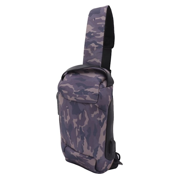 Vedenkestävä repeämäkestävä pieni EDC Minimalistinen Sling Bag Minimalistinen Rinta- Olka- Selkäreppu Varkaudenestoyhdistelmälukko Messenger Bag Camouflage