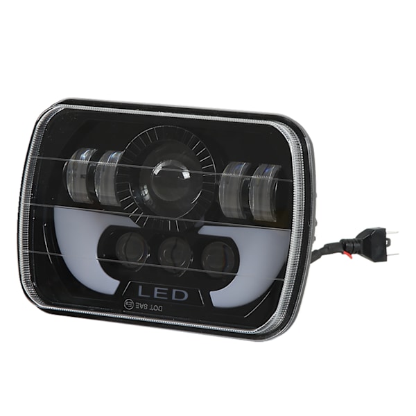 Firkantet LED-frontlykt 90W - Vanntett, fjernlys - Bilmotorsykkel