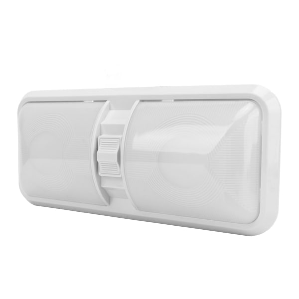 12V LED Dobbelbryter Tak Dobbelkuppel Oval Linse Interiør Leselampe for RV