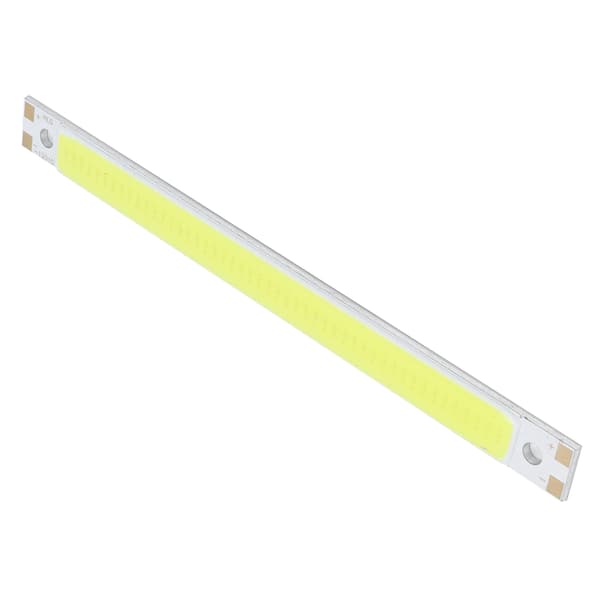 LED Lys Chip Panel 3000‑6500K/12‑14V 10W Integreret COB Lys Kilde 1000lm 120x10mm Ren Hvid