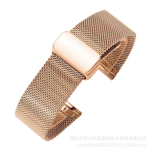 Urrem til Apple Watch iWatch Anvendelig interface 38-40-41mm Rosaguld mesh med magnetisk spænde