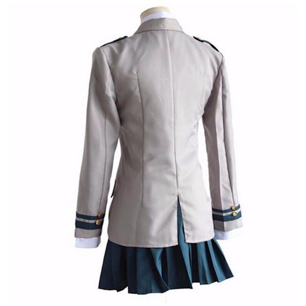 Anime Boku No Hero Academia Midoriya Izuku Bakugou Katsuki Grå My Hero Academia OCHACO URARAKA Skoleuniform Cosplay Kostumer Boy No Shirt M