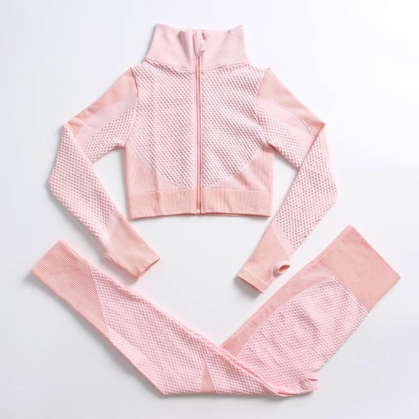 Joogasetti treenivaatteet kuntosalille naisten verryttelypukuun 3 Pcs set gray XL