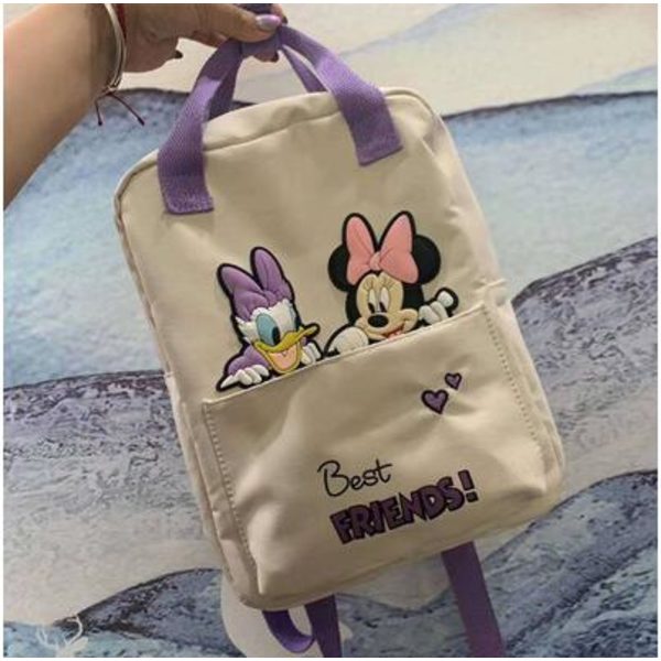 Disney Tecknad Ryggsäck För Baby Pojkar Flickor Minnie Mus Mickey Mouse Barn Härlig Skolväska Förskola Skolväska Barn Present style15  22x21x10CM