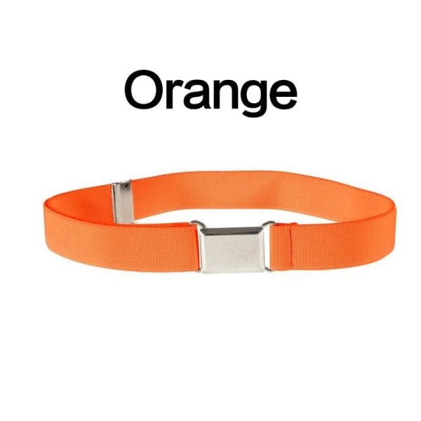 1 st Tillbehör Midjeband Legeringsspänne Justerbart Canvasbälte Elastiska Kläder Vardagligt Utomhus Orange