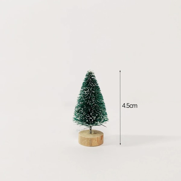 5 st Mini Julgranar Plast Konstgjord Julgransprydnad Vinter Snö Bordsdekoration DIY Hantverk Juldekoration 2023 6.5cm