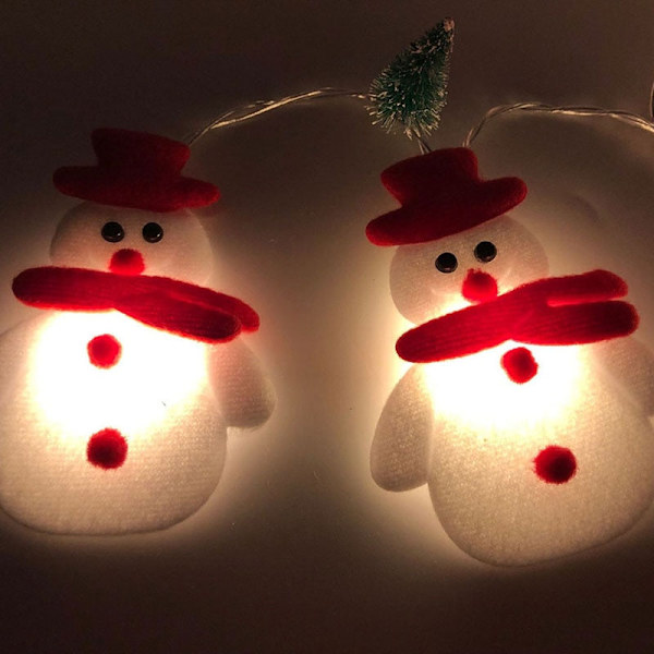 165cm Juldekoration LED Ljus Ornament Plast Jultomte Julgran Snögubbe Ljusslinga Självlysande Juldekoration Snowman LED C