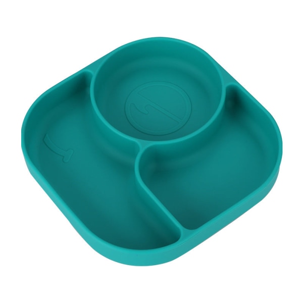 Vauvan haarukka ja lusikka integroidulla silikageelikiinnikkeellä taaperon ruokailuun tarkoitettu lautanen lasten astiasto Curved spork-color box package-Red