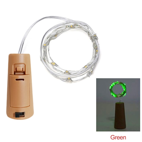1M 2M 3M Vinkork LED Ljusslingor Jul Fairy Lights Girlang Julgran Bröllopsfest Dekor Bar Flasklampor Red 1M 10leds
