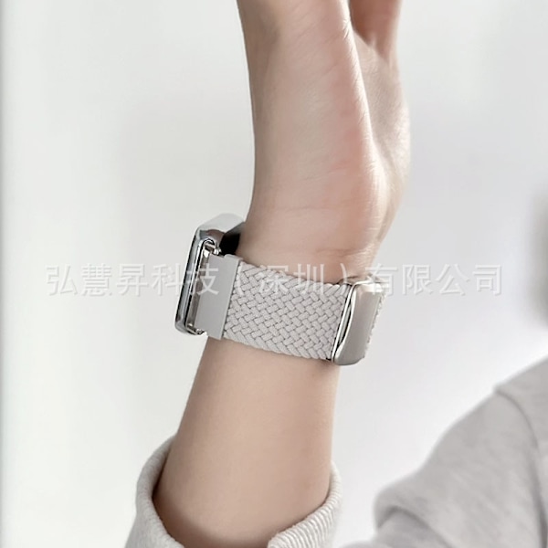Klockarmband för Apple Watch iWatch för 38/40/41mm integrerad pärlvit