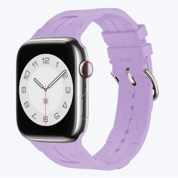 Klockarmband för Apple Watch iWatch 42-49mm svart box lavendel