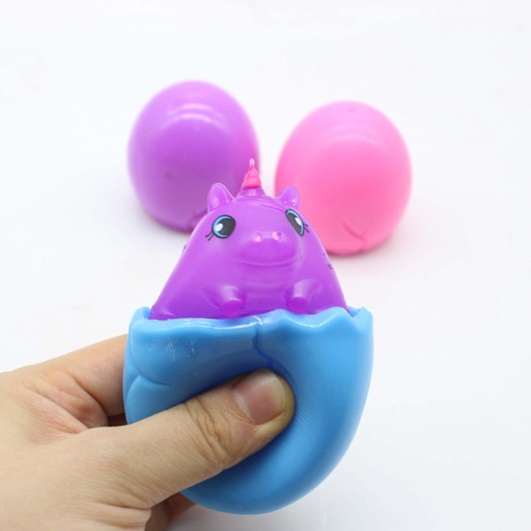 Kreativ dekompression söt ostmus kopp för att släppa tryck, klämma, pressa, ekorre kopp, dekompressionsleksak unicorn