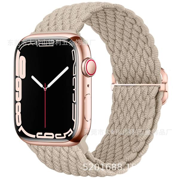 Klockarmband för Apple Watch iWatch 42/44/45/46/49mm Mjölkbrun