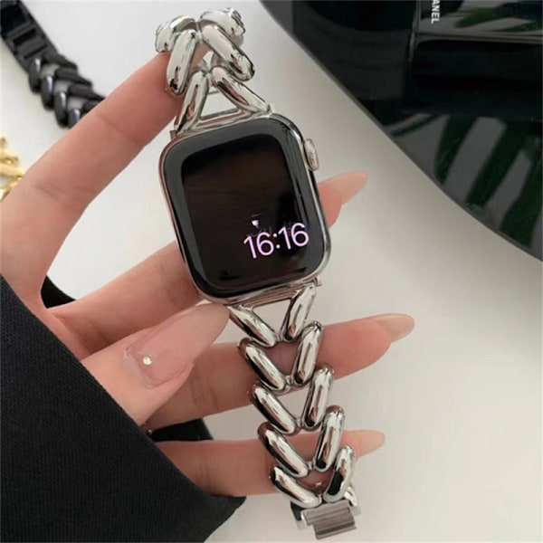 Klockarmband för Apple Watch iwatch 42/44/45/49/ S1046MM Silver