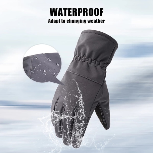 Vinterhandsker Varme Vandtætte Skridsikre Fiskerihandsker Motorcykelhandsker Vinter Camo Jagt Ski Camping Handsker Desert camouflage L