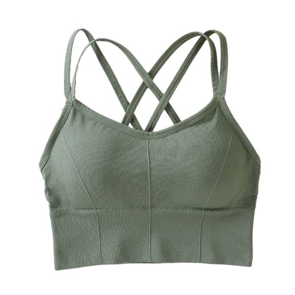 Yoga BH Dame Støtsikker Sexy Rygg Sports-BH Pustende Atletisk Fitness Løpe Gym Vest Color 15