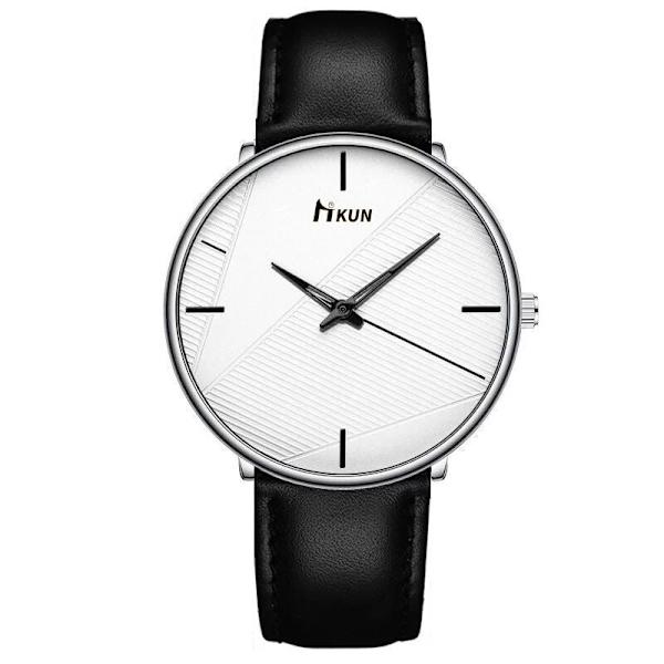 Mesh Armbandsur Modetrend Bälte Quartz Klocka Herr Student Black belt