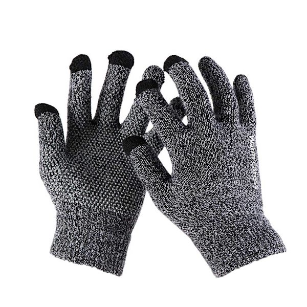2023 Elastiska Fullfingerhandskar Varma Tjocka Cykelkörningsmode Dam Herr Vinter Varma Stickade Yllehandskar Utomhus A-2 One Size