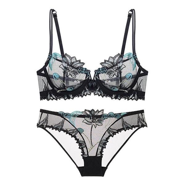 Varsbaby Sexy Blomsterblonde Undertøy Dame BH-sett White 40C