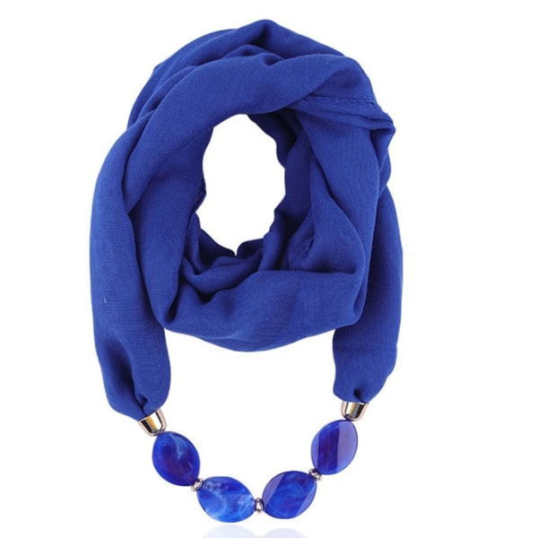 Modehalsduk Etnisk Bomull Linne Enfärgad Krage Tofs Underbara Pärlförsedda Hängen Smycken Halsband Halsduk Dam Sjal Scarves O