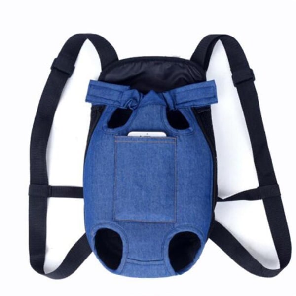 Andningsbar Stor Hund Utomhus Rese Justerbar Ryggsäck För Vandring Cykling Reflexväska Hundar Fransk Bulldog Mops Bärväskor Light Gray S-suit 1-5 kg