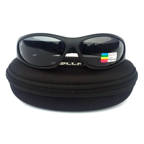 Polarisoidut pyöräilylasit ulkokäyttöön, urheiluaurinkolasit Black frame polarized gray sheet 17cm