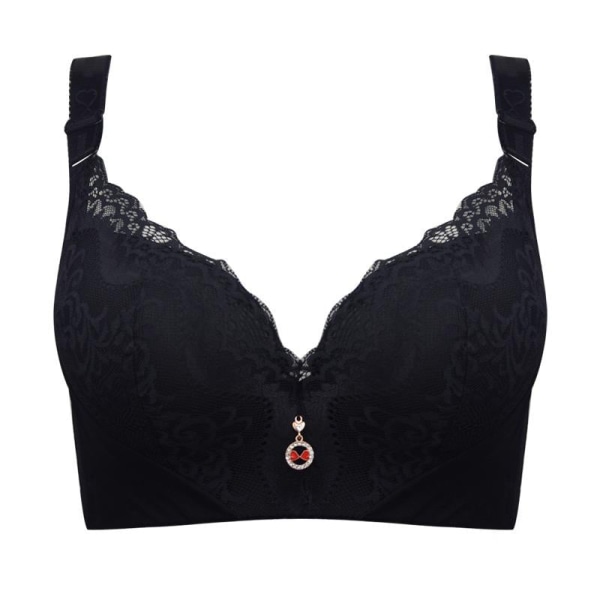 Blonde BH Push Up med spiler for kvinner, store størrelser, vattert, størrelse 34 til 50 White 48E