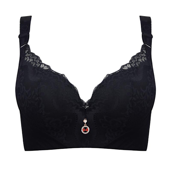 Dame Blonde BH Push Up Bøjle BH'er Plus Size Brassiere med Vattering 34 Til 50 White 42C
