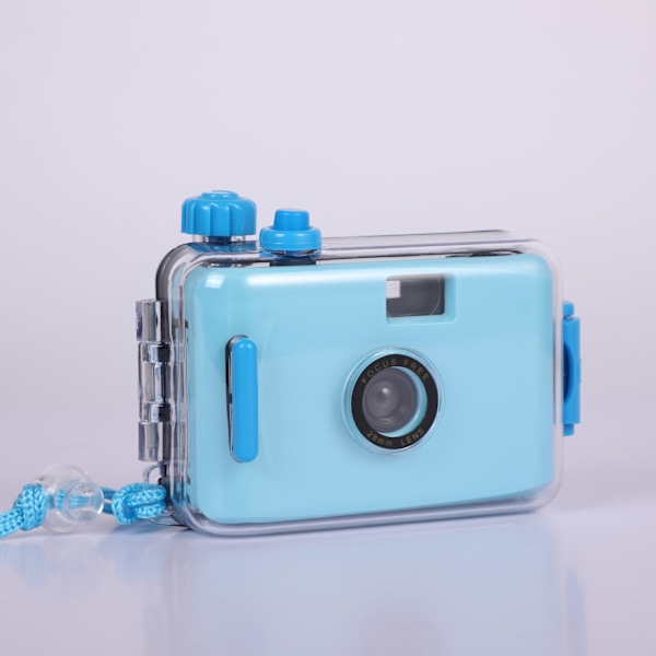 35mm Film 3M Vanntett Retro Filmkamera for Barn Enkelt Kamera Barnegave Light Blue