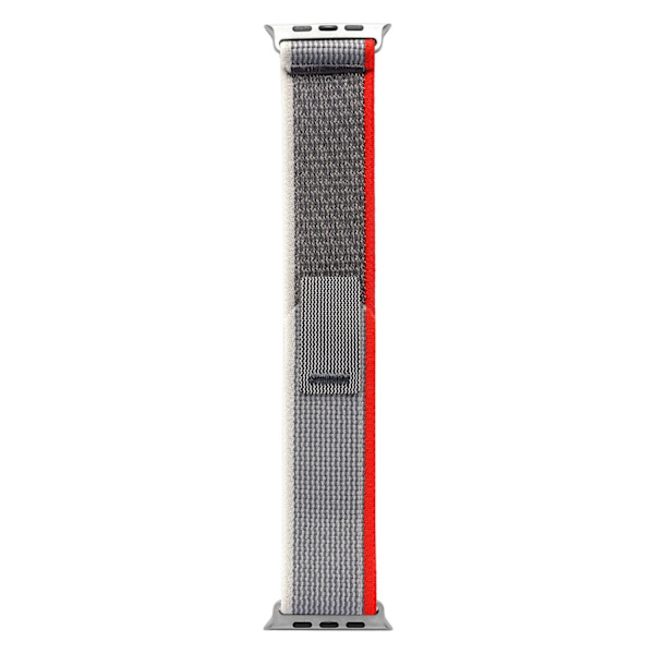Kellon ranneke Apple Watch iWatch 42/44/45/49MM punainen valkoisella