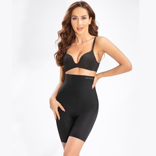 Shapewear Dam Magkontroll Shaper Byxor Bantning Underkläder Waist trainer Body Shapermint Underkläder Plus Size 1171-Black L