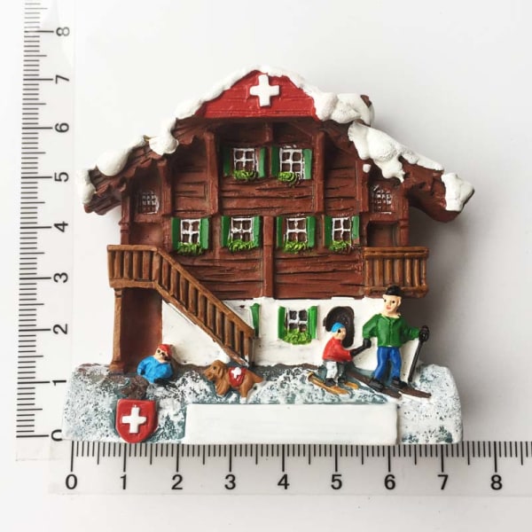 Sveitsi Jääkaappimagneetit Matkamuisto Sveitsiläinen Luzern Jungfrau Kappelisilta Käkikello Matkailu Magneettiset Jääkaappitarrat Jungfrau 2