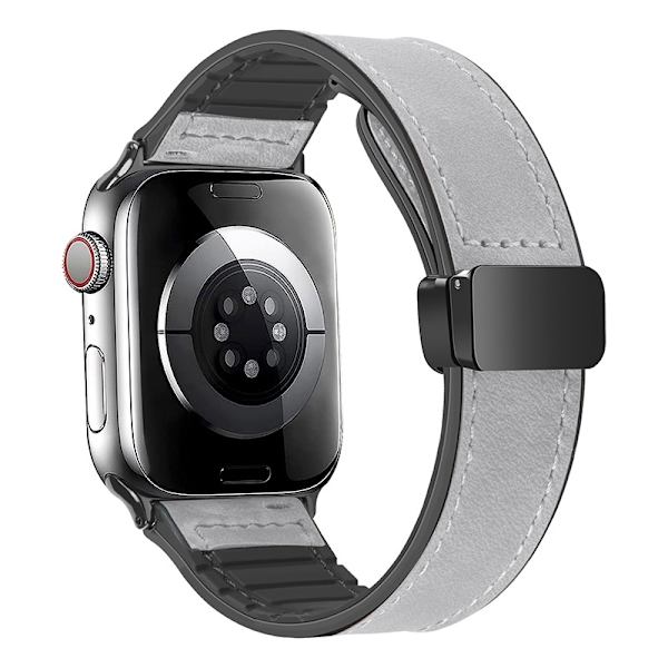Klockarmband för Apple Watch iWatch S10 42mm 8mm/40mm/41mm Universal Klassiskt Magnetspänne - Rymdgrå