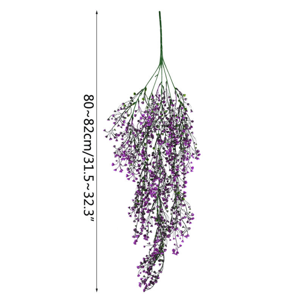 2,3 m Blomstergirlander Kunstig Blomstersnor med Blader Silke Sakura Kirsebærblomst Eføyranke For Hjem Hage Bryllupsbue Dekor F06  red vine