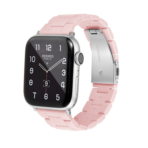 Klockarmband för Apple Watch iWatch 38/40/41 Silverkontakt Rosa