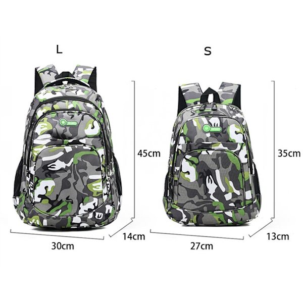 Kamouflage Ryggsäckar Herr Resa Barn Skolväska Cool Kille Militär Skolväskor För Tonårspojkar Flickor Skolryggsäck sac mochila LARGE RED