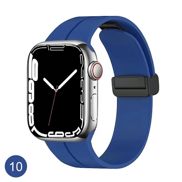 Kellon ranneke Apple Watch iWatch 38/40/41/42 S10 SM laivastonsininen