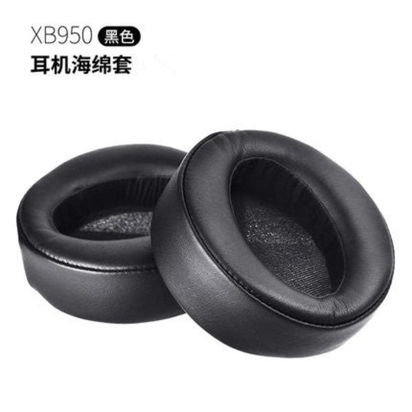 Passer til Sony/Sony MDR-Xb950bt Øretelefon Ærmer Xb950b1 Xb950n1 Headset Ørekopper Læder Etui Dark red earmuffs