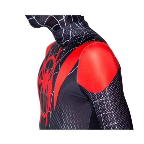 Spiderman Miles Morales Cosplay Kostym Zentai Bodysuit Anime Superhjälte Kostym Jumpsuit för barn Spandex Halloween Cosplay Style 1 170